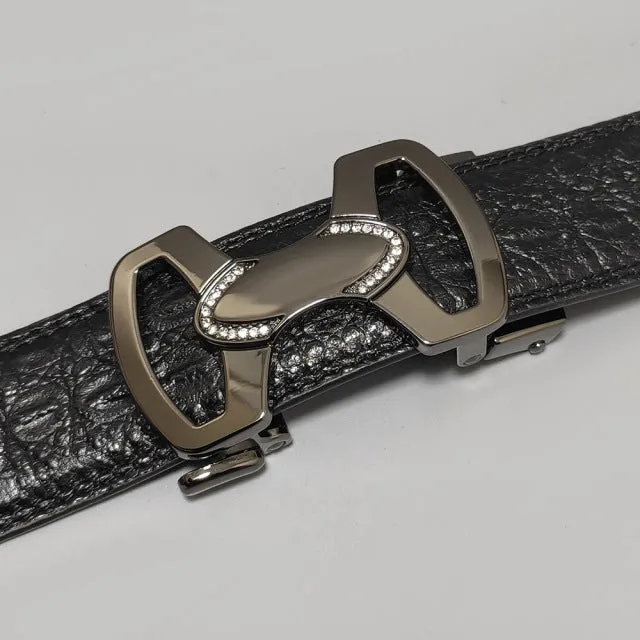 Luxury Alloy Buckle Leather Belt