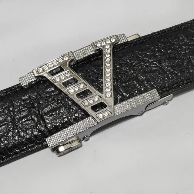 Luxury Alloy Buckle Leather Belt