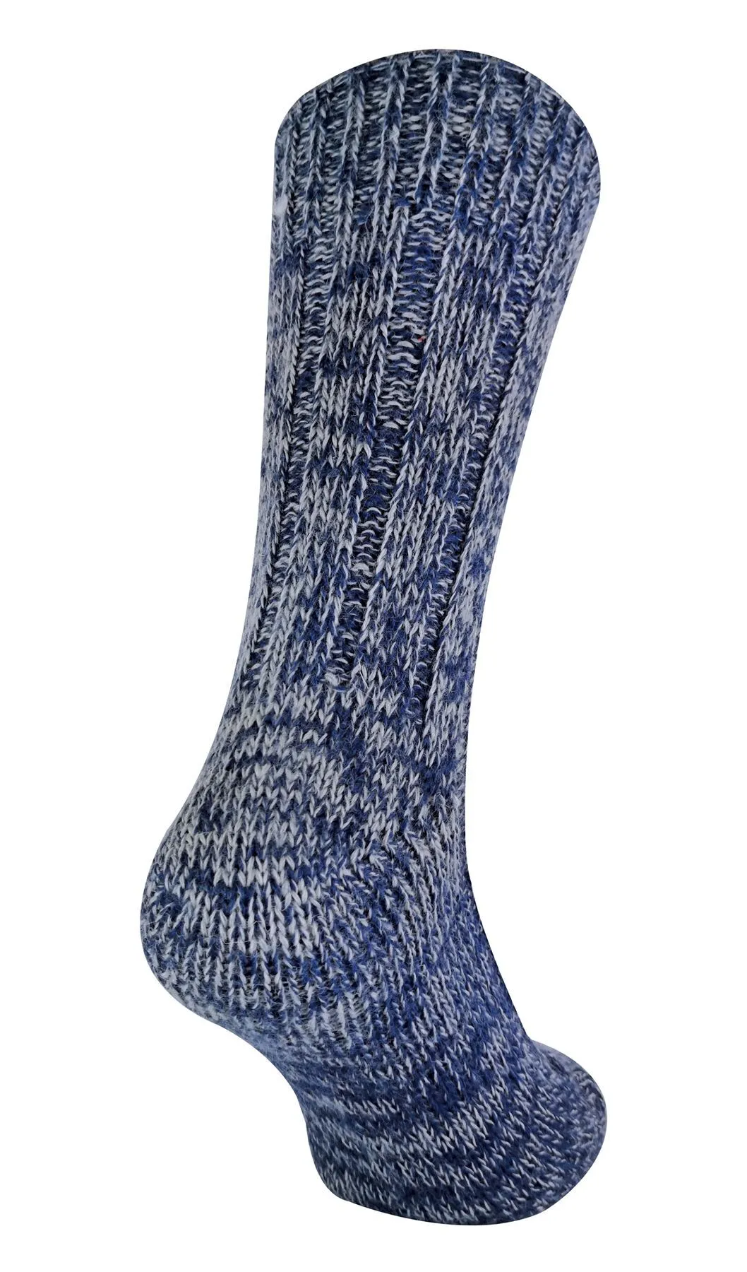 Mens 100% Wool Socks (6-11 UK / Blue)