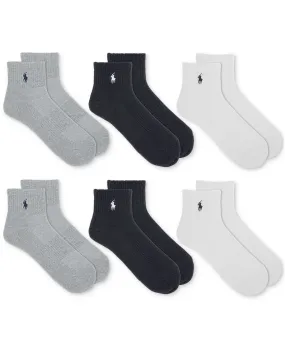 Men's 6-Pk. Performance Sport Quarter Polo Ralph Lauren Socks