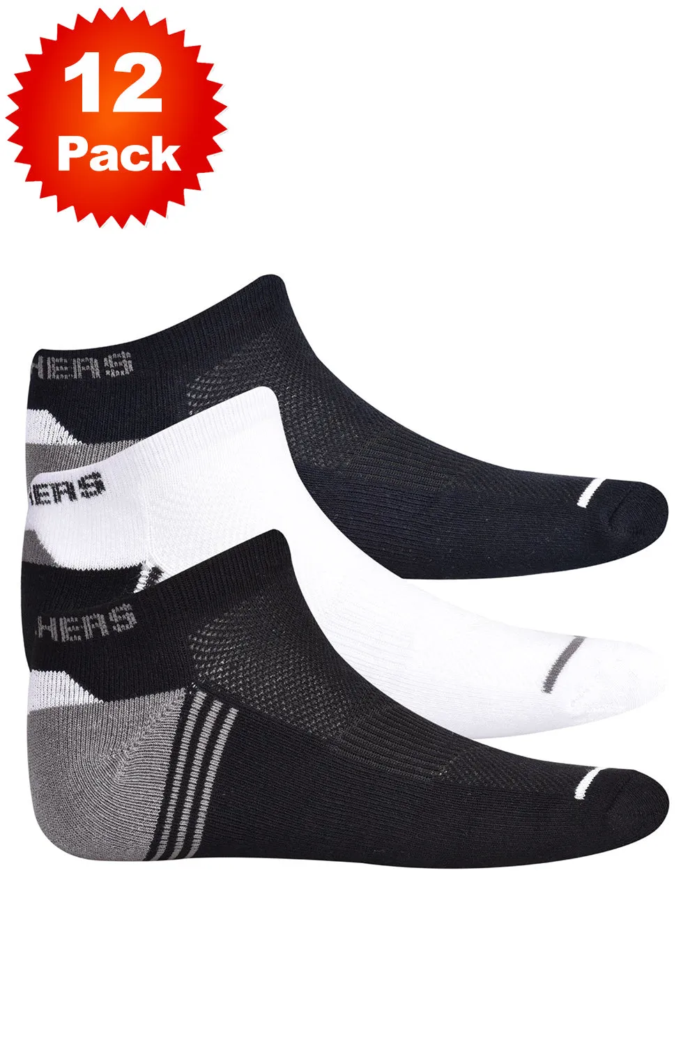 Mens Ankle Socks - 12/24 Pack