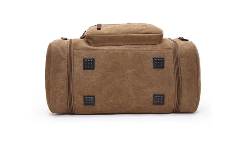 Men's Carry On Canvas Travel Duffel Bag