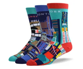 Men's Creative City Sock Bundle - 3 Pair