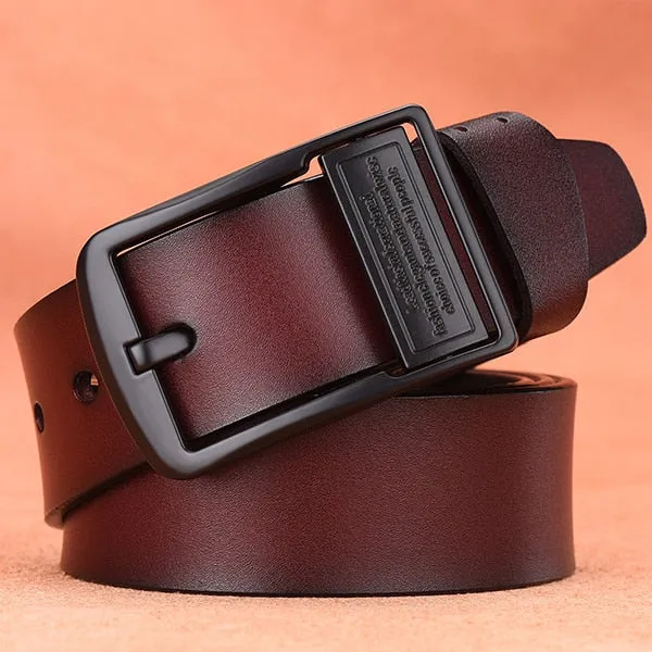 Men's Genuine Leather Strap Belt