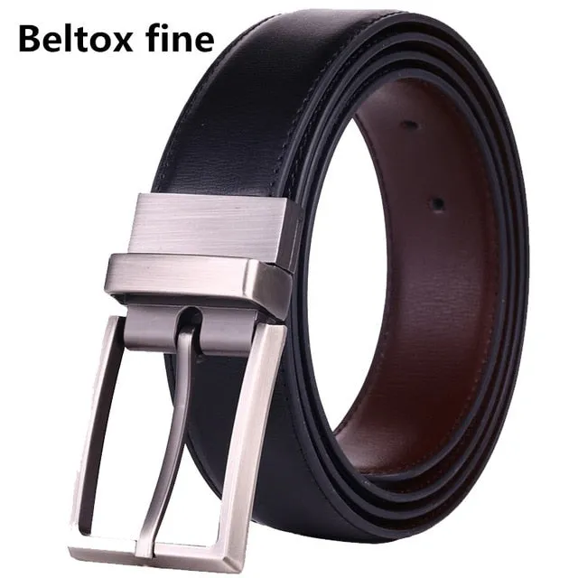 Men's Leather Reversible Black & Brown Belt