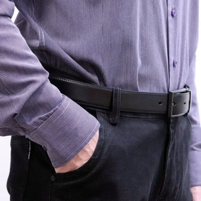 Men's Leather Reversible Black & Brown Belt