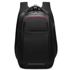 Men's Modern Euro Nylon Anti-Theft 15" Laptop Backpack with USB Charging