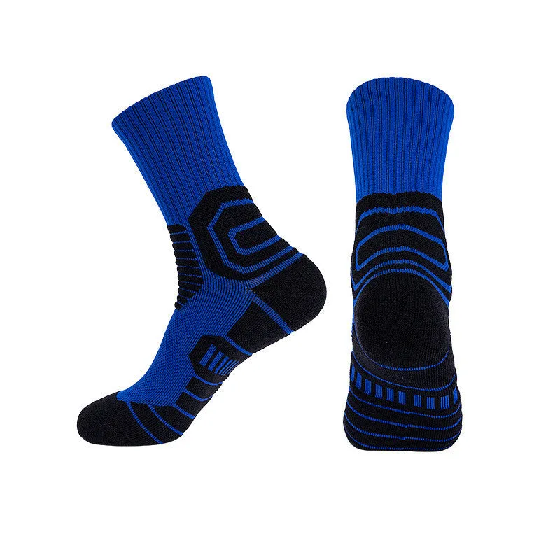 Men's Sports Sweat-Absorbent Non-Slip Running Socks