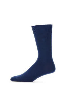 Merino Wool Blend Flat Knit Logo Socks