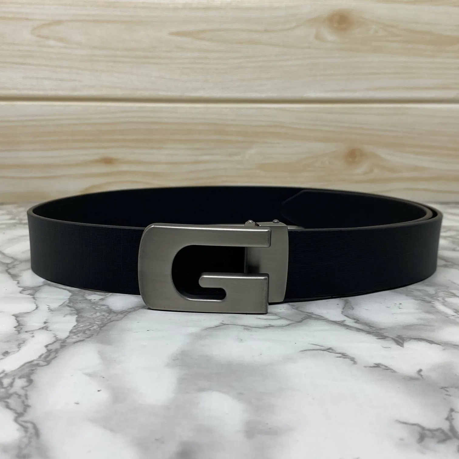 Metal  G-Shape Leather Strap Belt-JonasParamount