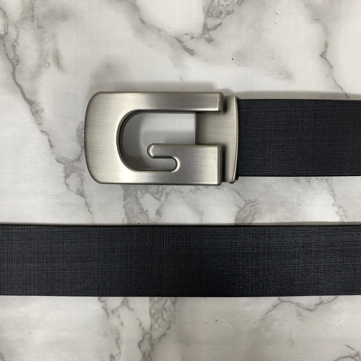 Metal  G-Shape Leather Strap Belt-JonasParamount