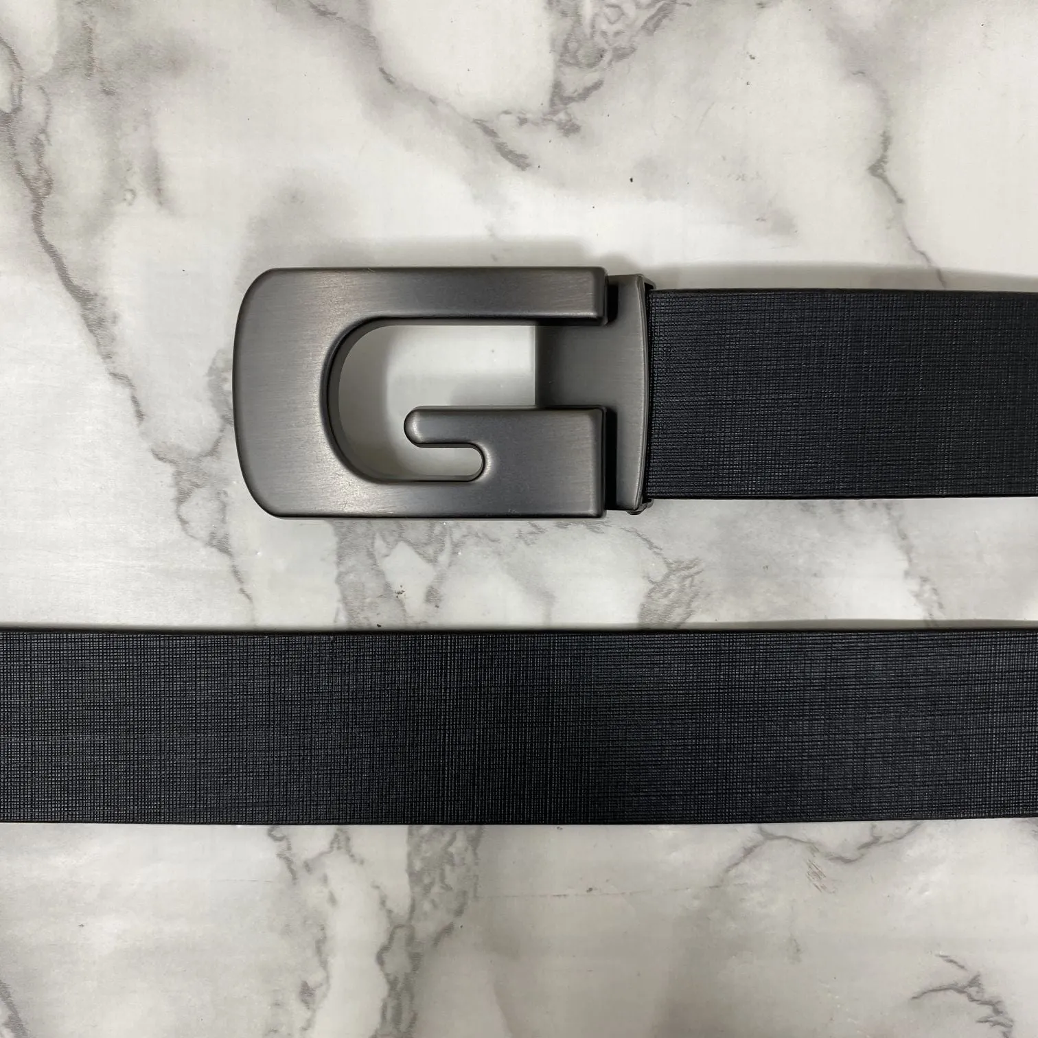 Metal  G-Shape Leather Strap Belt-JonasParamount