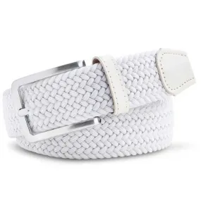 MEYER Woven Belt - Super Stretch - White