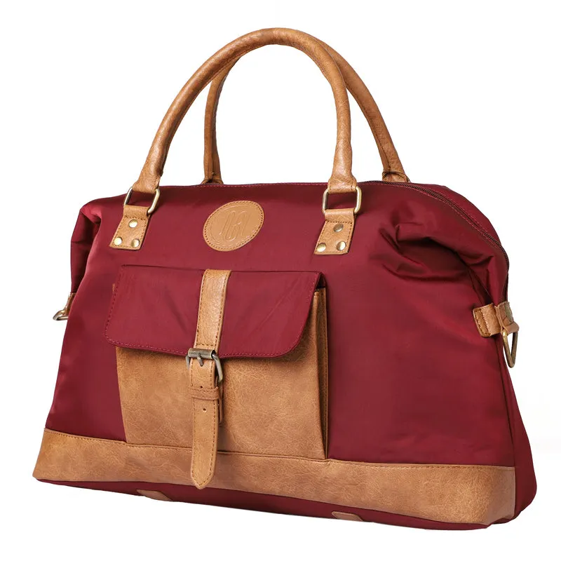 Mona B Unisex Duffel Gym Travel and Sports Bag: Milan Wine