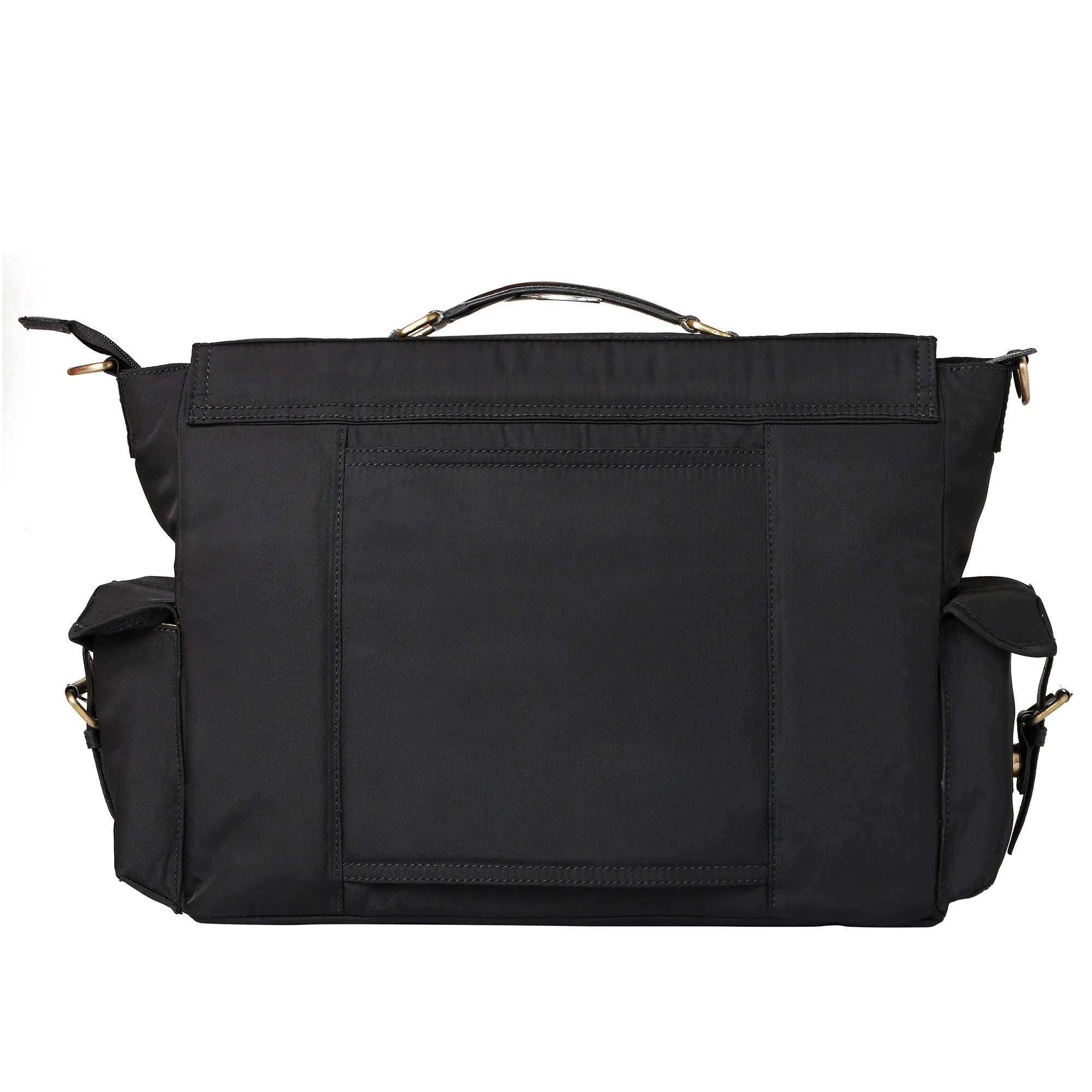 Mona B Unisex Messenger Bag for upto 14" Laptop/Mac Book/Tablet with Stylish Design: Hudson Black