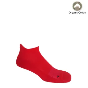 Organic Men's Trainer Sport Socks - Red