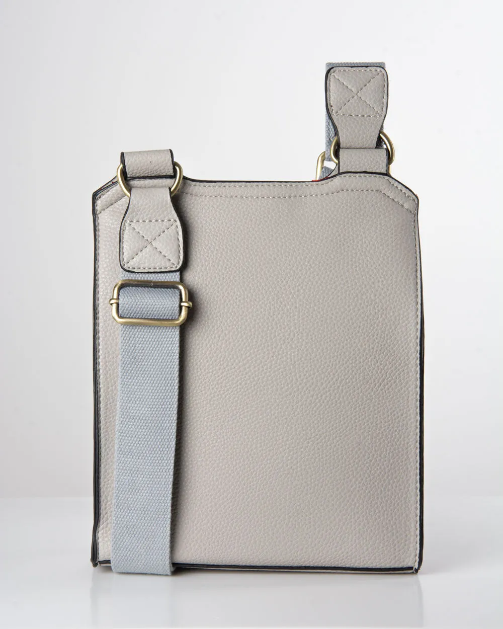 Pale Grey Messenger Bag