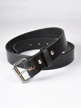 P&B Harness Full Grain Leather Belts/Black #305