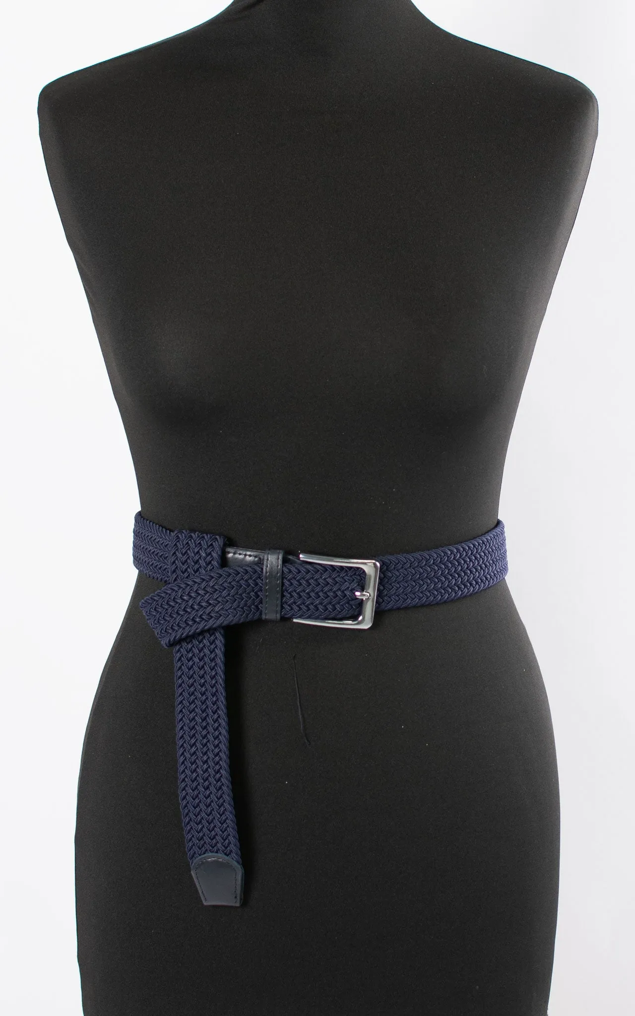 Penny Woven Belt | Navy