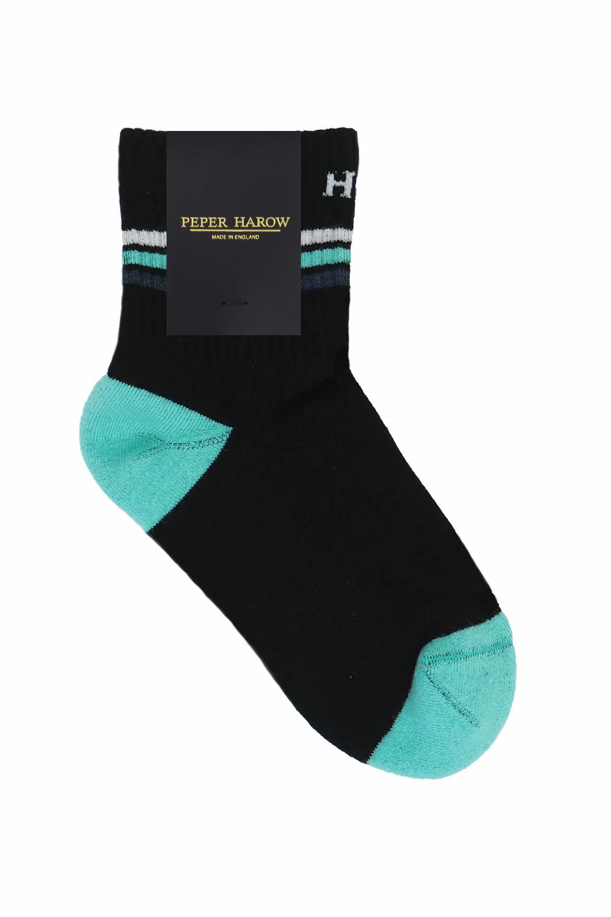 Quarter Crew Organic Men's Sport Socks - Black