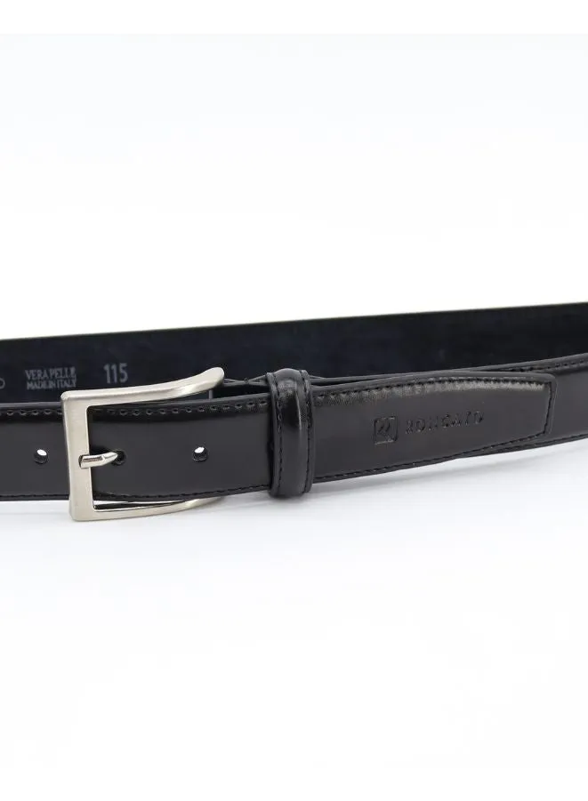 R Roncato Men's Leather Belt, Made in Italy, Cow Leather, All-Year Wear