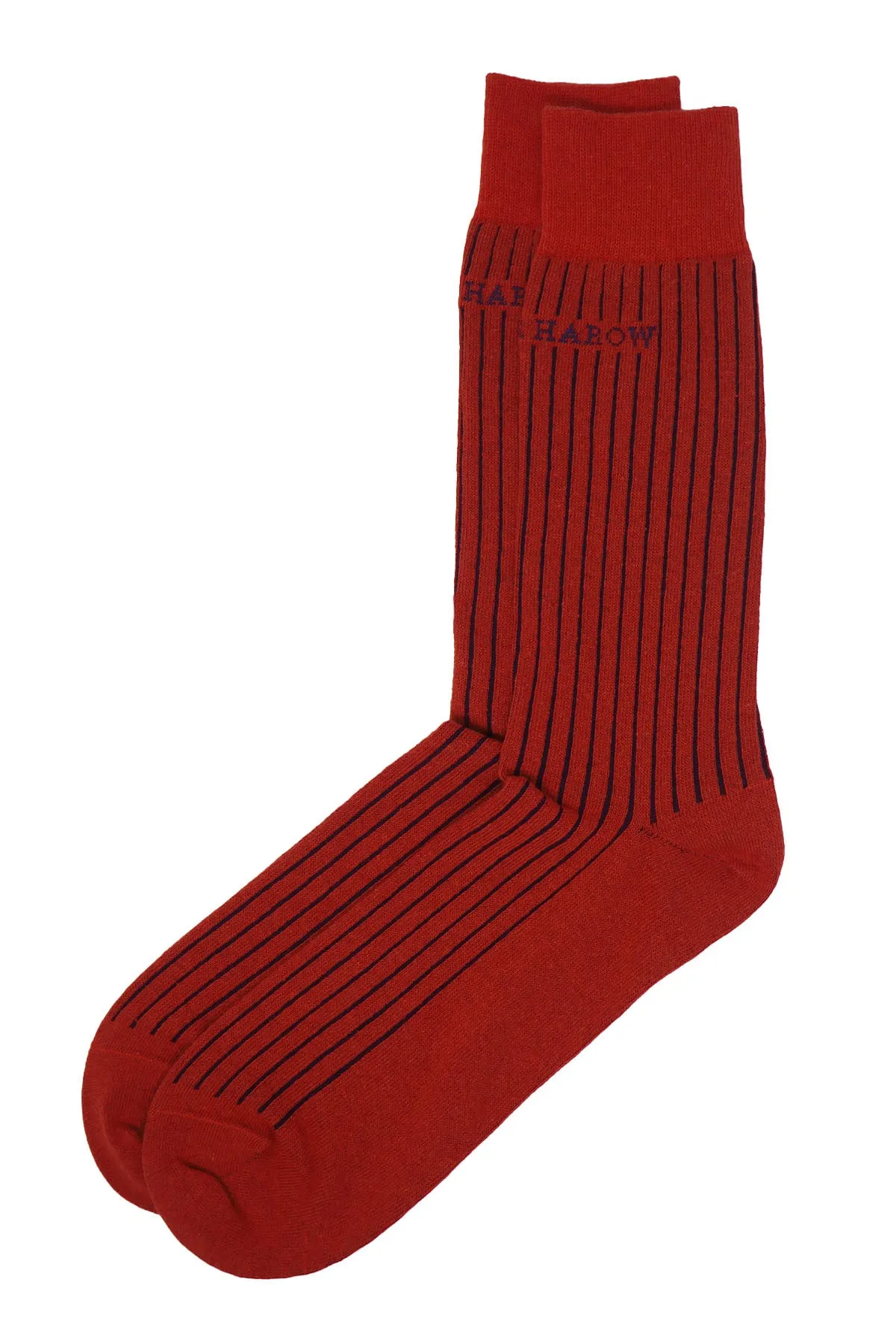 Recycled Ribbed Men's Socks - Red