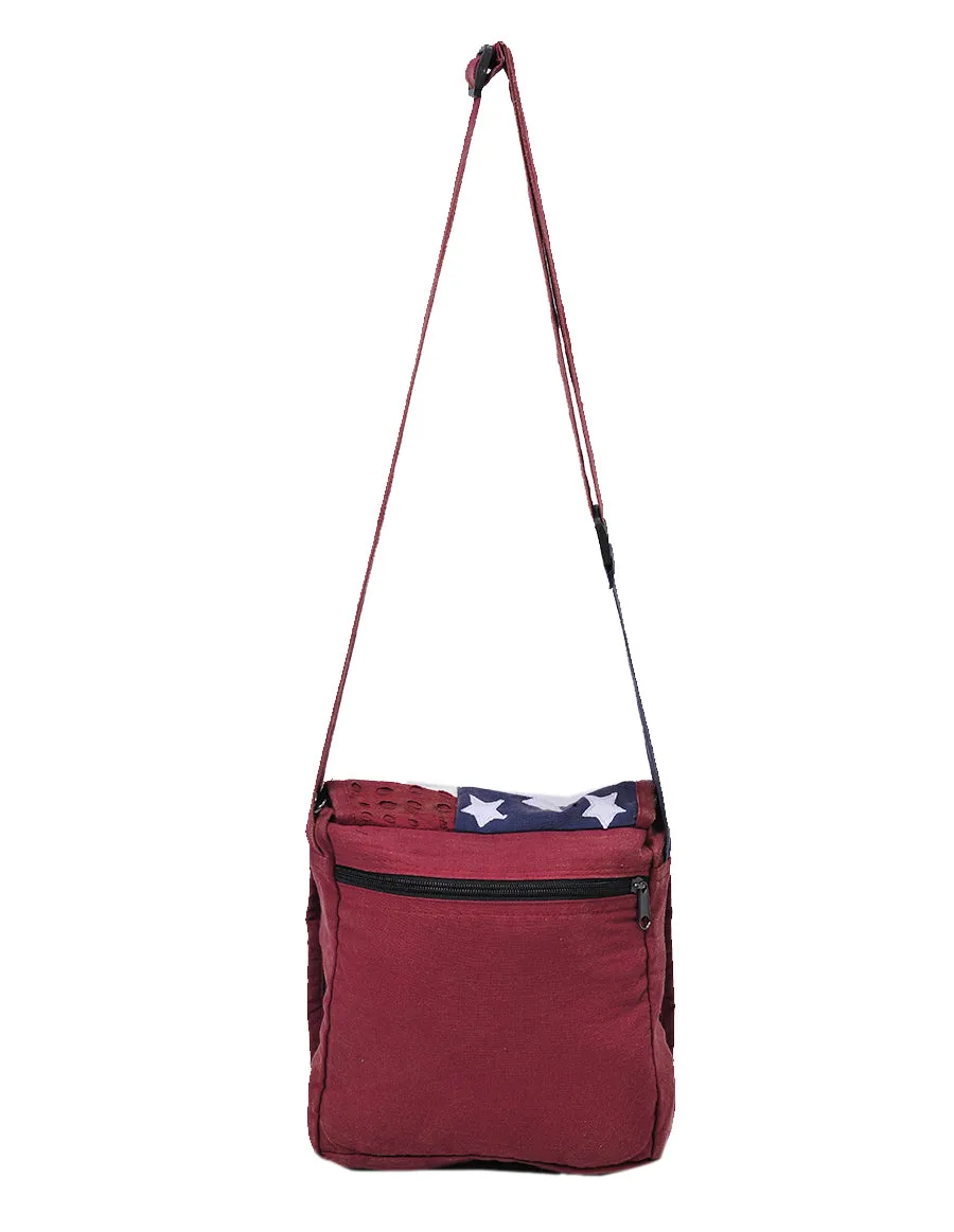 Red, White and Blue Americana Messenger Bag