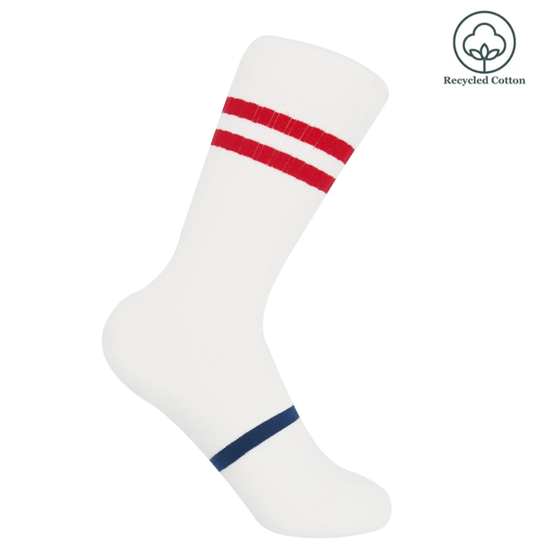 Retro Unisex Sport Socks - White