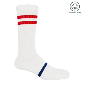 Retro Unisex Sport Socks - White