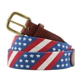 Star Spangled Banner Needlepoint Belt