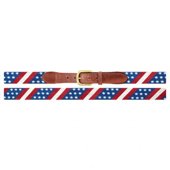 Star Spangled Banner Needlepoint Belt