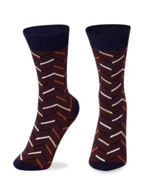 Striped Cotton Full Length Socks