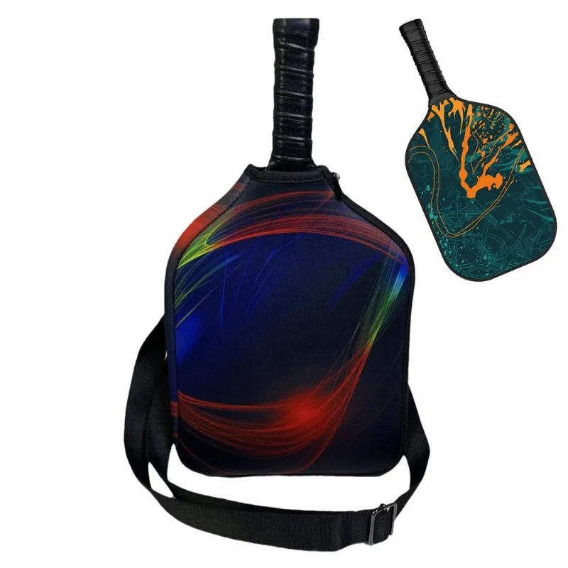 Tennis Sling Backpack Pickleball Racket Bag Crossbody Water Resistant Tennis Bag