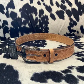 Tooled Leather Belt