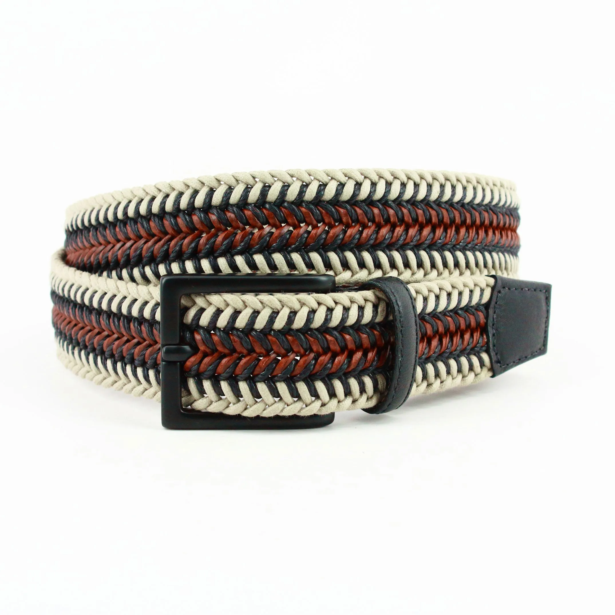 Torino Italian Woven Cotton & Leather