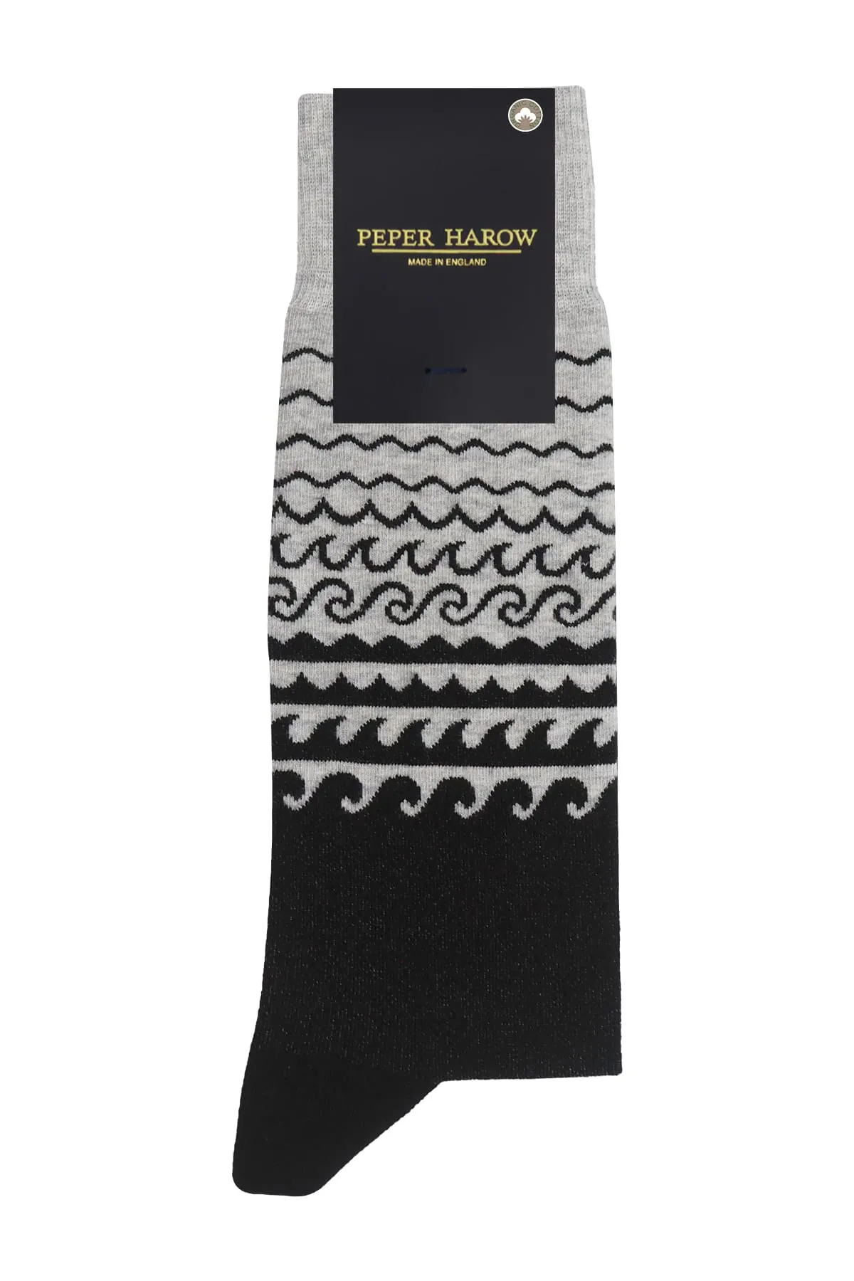 Wave Men's Socks - Grey