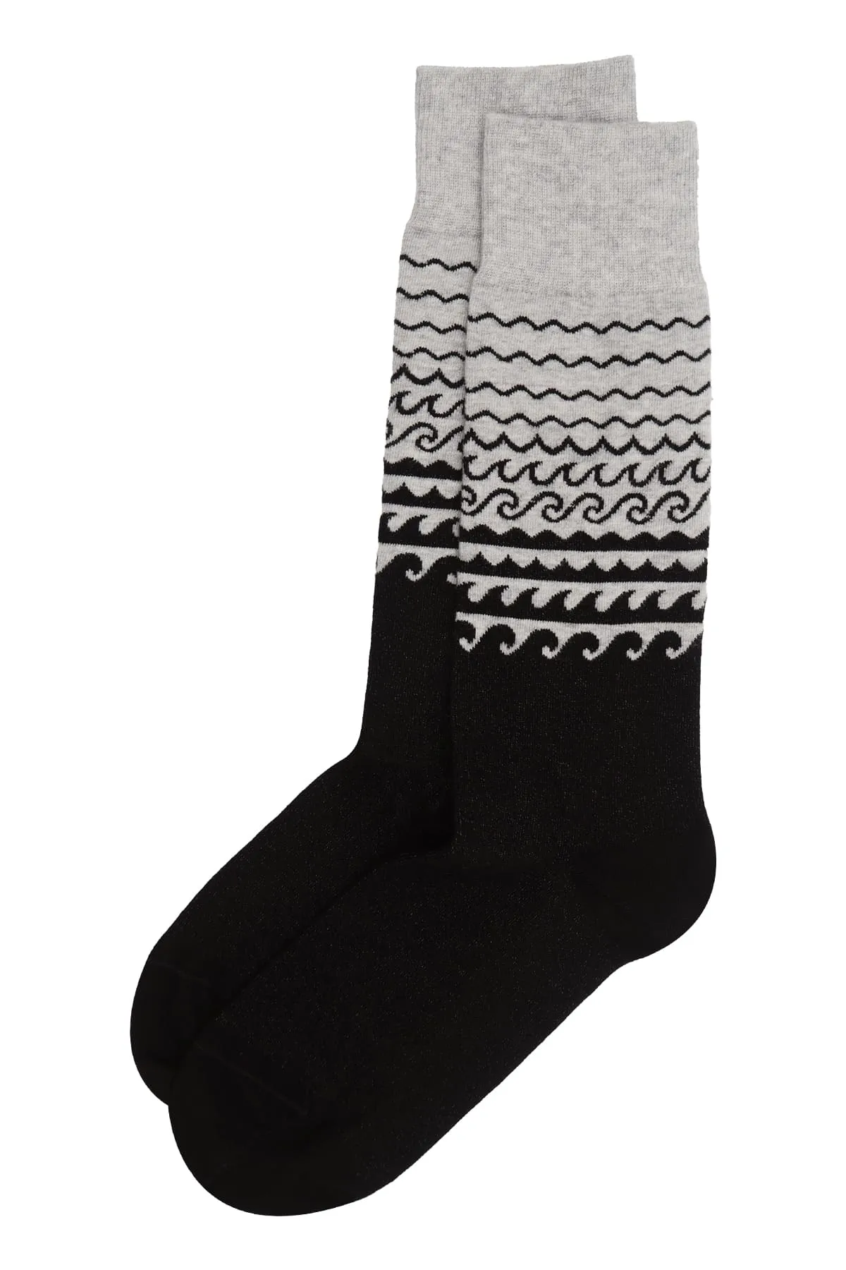 Wave Men's Socks - Grey